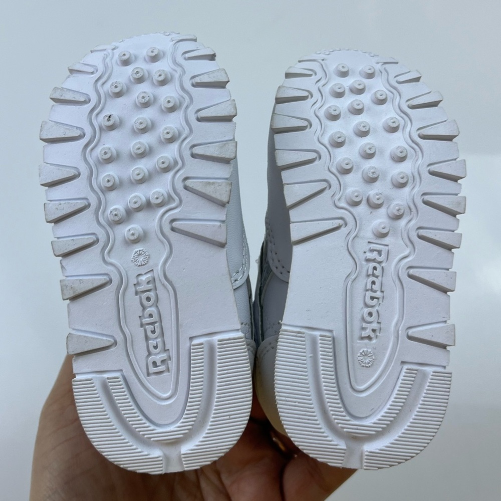 Reebok White Kids Heritage Sneakers N248-30 - Picture 7 of 8